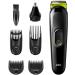 Braun 3 All-in-One 6-in-1 Electric Beard Trimmer for Men Beard Hair and Face Trimmer with Unworn Sharp Blades Ear and Nose Trimmer 5 Accessories Black/Green MGK3221 Nero/Verde Elettrico - Buy Online on GoSupps.com