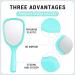 4 Pieces Hand Mirror Handheld Mirror with Handle Oval Handheld Mirror Barbers Hairdressers Mirror for Face Makeup Travel Personal Cosmetic Salon Mirror(4Colors) 8*18CM - Buy Online on GoSupps.com