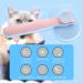 Self-Cleaning Cat Brush for Long & Short Hair - Removes Loose Fur & Dirt - Blue - Buy Online on GoSupps.com