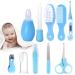 RoseFlower Baby Healthcare and Grooming Kit 10 in 1 Baby Item Newborn Essentials Nursery Care Set Include Finger Toothbrush Nail Trimmer Ear Cleaner - Baby Product for Infant Toddlers Boys Girls Kids #4