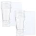 Niceneeded 4PCs Nail Art Stamper Kit Clear Jelly Stamper with double silicone head and scraper transparent soft stamp with lid