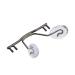 SBTRKT 10pcs/Eyeglass Nose Pad Holder Stainless Steel Eyeglass Bridge with Nose Pads Eyeglass Bridge Rimless Replacement Frame (Color : Gold)