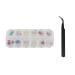 TouGod 36pcs Dried Flowers for Nails Dried Flower Real Nail Art 3D Nail Decoration with Tweezers
