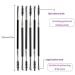 6-Piece Eyebrow Brush Set - Angled Eyebrow Brushes & Spoolie Mini Eyelash Brushes for Precision Color & Gel Application - Buy Online on GoSupps.com
