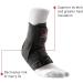 McDavid Light Ankle Brace with Figure-8 Strap - Large Black | Support and Stability - Buy Online on GoSupps.com