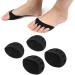 Foot Cushion Pointe Shoe Toe Pads - Pain Relief Forefoot Pads for High Heels (Black) - 2 Pairs - Buy Online on GoSupps.com