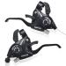 LITEONE Bicycle Brake Levers Shifter 3x7 21 Speed Shifter with Gear Indicator and V Brake Cable for Moutain Bike, Road Bike, MTB, BMX, Fixie Gear, Cycling