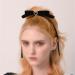 WONDER ME Black Velvet Love Pearl Spring Clip French Retro Court Hairpin | 250*170*35mm Black - Buy Online on GoSupps.com