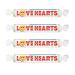 Swizzels Giant Love Hearts 39g (Pack of 4) Multipack Rolls - Fizzy Fruit Sweets Candy