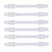 10 pieces of mask holder Elastic mask holder to relieve the ears over the neck and back of the head - slip -resistant mask extension washable to extend the mouth protection holder (10PC white)