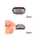 50 Pieces Dark Brown Hair Extensions Clips - 28mm 9-Teeth Rubber Metal Snap Clips for Wigs - Buy Online on GoSupps.com