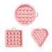 OUNONA 9 Pcs Mold Square Baking Mould Silicone Pans for Baking Chocolate Cortes Waffle Baking Pan Silicone Waffle Mould Heart Baking Pan Silicone Muffin Pan Lattice Silica Gel Products 12X11X1.6CMx3pcs Random Colorx3pcs