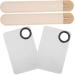 2 Sets Palette Set Cosmetic Spatula Makeup Foundation Palettes Color Mixing Plates Makeup Mixing Palettes Paint Pallet Makeup Mixing Tray Makeup Plate with Spatula Beauty Spatula