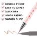 2Pcs Glitter Liquid Eyeliner Pen Set in Dark Red & Brown | Waterproof, Smudge Proof, Long Lasting | Metallic Satin Finish, High Pigmentation | Colorful Sparkle Eye Liner - 2 Count - Buy Online on GoSupps.com