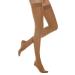 Relaxsan Basic 970 (Brown 4/XL) compression stockings for women with silicone band 22-27 mmHg support stockings 280 den XL Brown