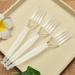 Clear Plastic Forks Heavyweight (100 Pack) Plasticware Disposable Forks Bulk Clear Plastic Forks Plastic Utensils for Party Supplies - Buy Online on GoSupps.com