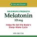 Nature's Bounty Melatonin 10mg 120 Count Value Size Helps Reset Body's Sleep-Wake Cycle Reduce Effects of Jet-lag Reduce Time it Takes to Get to Sleep - Buy Online on GoSupps.com