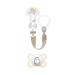 Shop Mam Pacifier & Chain for 2-6 Months - Anatomically Symmetrical Silicone Washable & Compatible with All Pacifiers - Random Colors Available | International Shipping - Buy Online on GoSupps.com