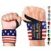 Gladiator | Wrist Wraps for Weightlifting | 18 Inch Weight Lifting Wrist Straps for Men & Women American Flag 18