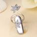 Rhinestone Finger Claws Set - 4Pcs Adjustable Nail Rings for Nail Art Decoration - Purple Girls Jewelry - Buy Online on GoSupps.com