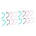 Clispeed 8 pairs masked pipe hook mask accessories ear protection tape earshone mouth belt hook hook for masking tape mask cable gently ear hooks blind intestine earcolor ear clip 5x3cmx2pcs