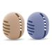 Cobee Makeup Sponge Holder 2pcs Integrated Makeup Sponge Travel Case Silicone Washable Reusable Double-sided Vented Breathable Beauty Blender Holders for Travel(Blue+Brown)