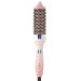 K&K Hot Hair Brush Keratin Protect Heated Barrel Thermal Brush Ionic Smooth Shine Volumize Comb Dual Voltage Hair Straightener Curler Styling Tool 38mm 38 mm