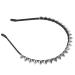 Fuhoghto Silver Metal Stud Rivet Spike Headband Hair Head Band Aliceband Punk Girl
