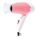 Portable Folding Hair Dryer - Travel Hair Dryer Dual Voltage Folding Small Mini Easy to Carry 1000W Hair Dryer Colour:Pink