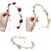 JSGHGDF Temperament Flocking Rose Shape with White Decors Unique Hair Hoop Bride Woman Wedding Party Headwear White Rose - Buy Online on GoSupps.com