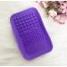 Silicone Makeup Brushes Cleaning Mat | Portable Purple Cosmetic Scrubber Pad - HUNYLONDON - Buy Online on GoSupps.com