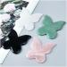 Shop Jade Stone Gua Sha Facial Tool - Butterfly Shape Massager for Reducing Wrinkles & Puffiness | Light Red Color - Buy Online on GoSupps.com