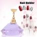 Sonew Nail Holder Nail Art Display Stand Crystal Alloy Nail Tips Stand Holders Magnetic Manicure Nails Salon Tool 3 Colors(Purple) - Buy Online on GoSupps.com