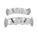 Buy Stylish Grillz Braces - Hip Hop Teeth Grill Set - Silver Hollow Coating Jewelry for Parties & Festivals - Buy Online on GoSupps.com