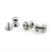 ZRM&E 15PCS 6mm Round Head Button Screwback Screw Stud Spot Rivet for Leather Craft Bag Belt Handbag DIY Decoration Accessories (Silver) silver 6mm
