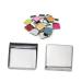 FOMIYES 60pcs Eyeshadow Square Magnets Round Magnet Tin Plate Suite Tinplate M As Shown
