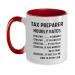 Tax Preparer Coffee Mug Funny Gift For Accountant Tax Season Gift Hourly Rate Cup Birthday Christmas Coworker Present 11oz Red