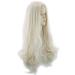 BGHJUE Blonde Lace Front Wig - 26-Inch Silk Straight Heat Resistant Synthetic Wig for Women - Glueless & Stylish - Buy Online on GoSupps.com