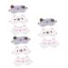 FOMIYES 9 Pcs Plush Eye Mask Sleeping Eye 3D Blackout Eye Cover Sleep Eye Patches Night Mask Light Faux Eye Patch Satin Eye Blindfold Lovely Shading Blindfolds Goggles Cotton Girl at Night