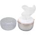 Buy 2 in 1 Foaming Net Scalp Scrubber & Silicone Double Headed Facial Cleansing Brush - Exfoliating Shower & Home Use Face Scrubber - Buy Online on GoSupps.com