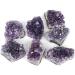 1Box Natural Amethyst Cluster Stones Crystal Quartz Divination Stones Natural Stones Raw Minerals Home Decor - (Color: Violet) - Buy Online on GoSupps.com