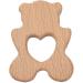 Alenybeby 2pcs Wooden Polar Bear Nursing Necklace - Handmade Beech Pendant for Kids | Natural Animal Shape Accessories - Buy Online on GoSupps.com