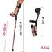 2pcs Crutch Folding Elbow Aluminum Alloy Four Folds Elbow Forearm Crutch Elbow Crutches Foldable Ultralight Aluminum Assistance with Comfy Handle - Buy Online on GoSupps.com