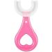 U Shaped Toothbrush for Kids Manual Whitening Toothbrush Silicone Brush Head for Kids Children Infant Toothbrush (Multicolor)