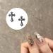 WakiHong 60 Pcs Chrome Hearts Cross Nail Charms - Silver 3D Metal Cross for Manicure Art & DIY Accessories - Buy Online on GoSupps.com