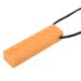 Baby Teether Silicone Building Blocks Baby Teether Chew Pendant Necklace Teething Stick Baby Chew Pendant Silicone Chew Pendant (Orange)