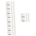 FRCOLOR 250 Pcs Disposable Makeup Tools Eyebrow Powder Eyebrow Measuring Tool Eyebrow Stickers Plotter Major