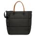 SOBW Down shoulder bag with a large capacity and adjustable strap women's workbag stylish buffer carrier bag quilted bag backpack bag for shopping work daily black
