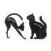 Greattangle Professional multifunctional-eye-tail-eyeliner template Eyeliner template template-shaped form tools eyebrow-template card black