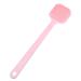 VOCOSTE Soft Silicone Bath Brush  Non-Slip Back Scrubber Shower with Long Handle for Men and Women  Pink